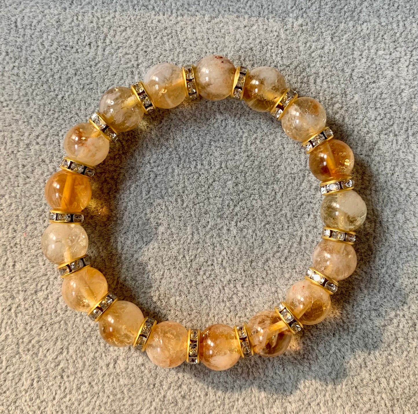 Citrine crystal bracelet 10mm AA